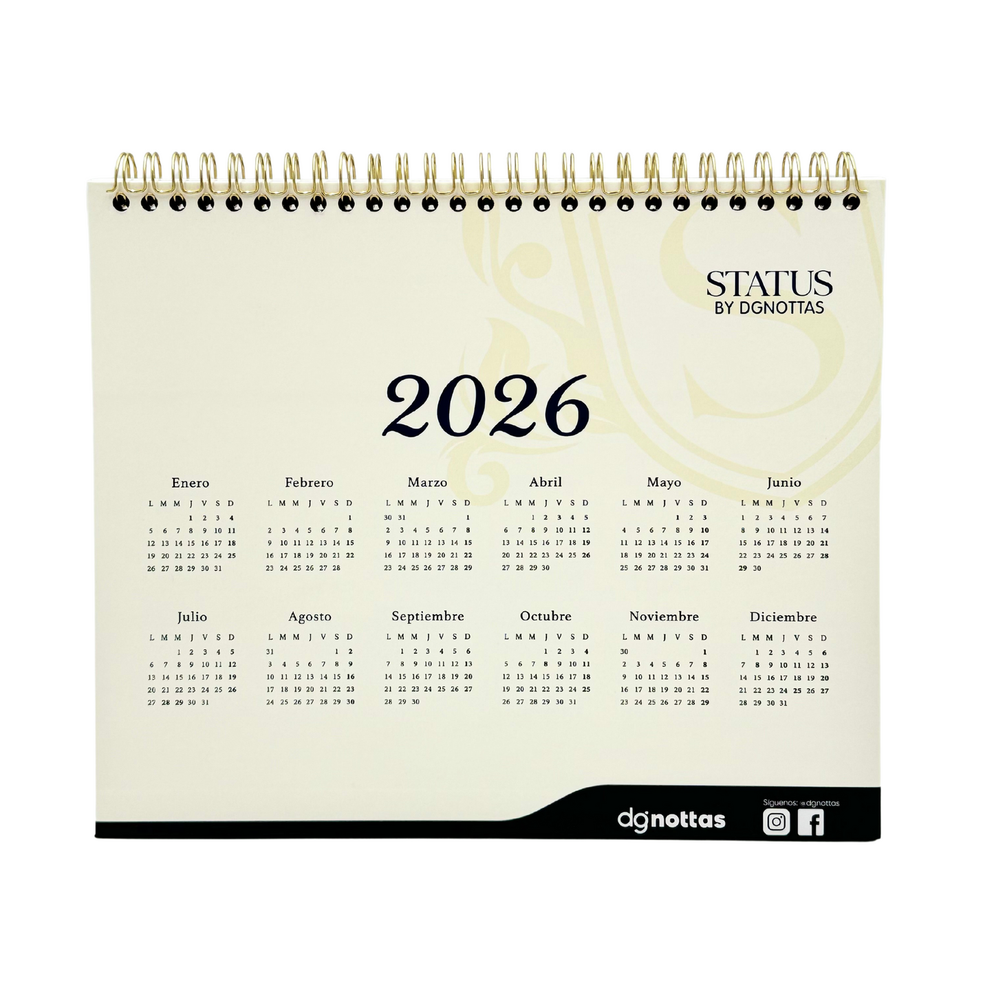 Calendario 2025 escritorio ejecutivo