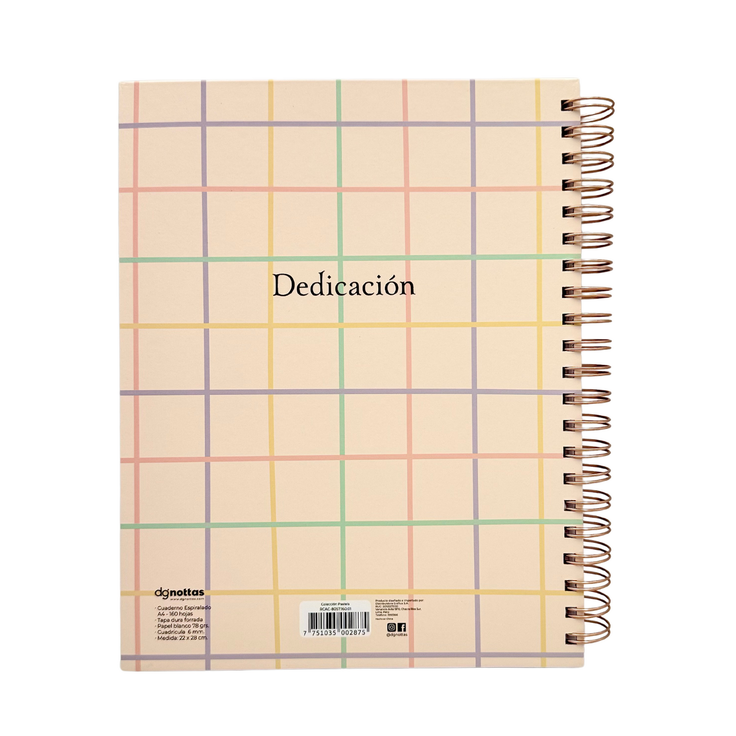 Cuaderno A4 Pastel (Dedication)