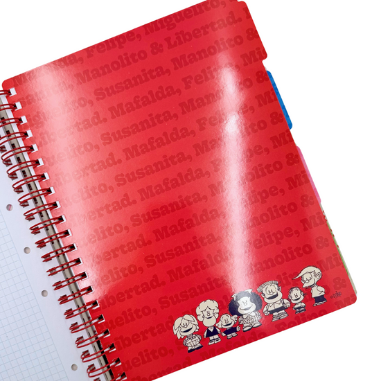 Cuaderno A4 Mafalda (azul)