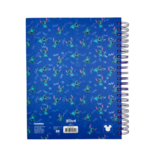 Cuaderno A4 Stitch (azul)