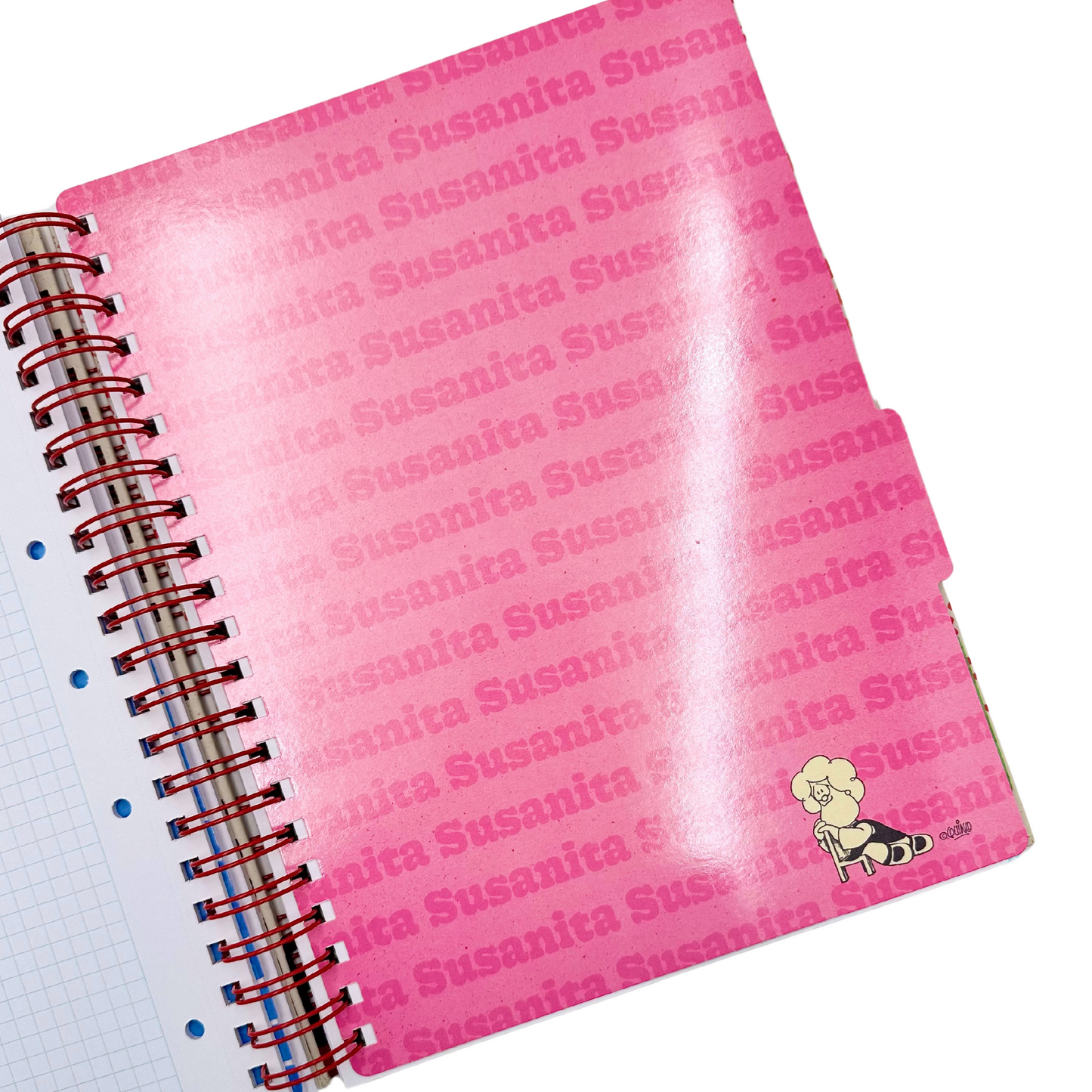 Cuaderno A4 Mafalda (rojo)