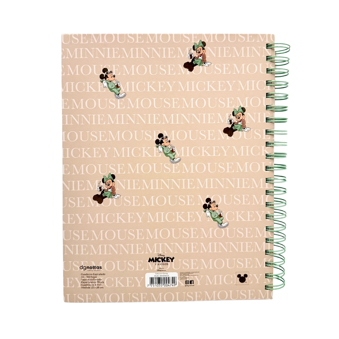 Cuaderno A4 Disney (crema)