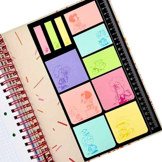 Cuaderno A4 Mafalda (rojo)