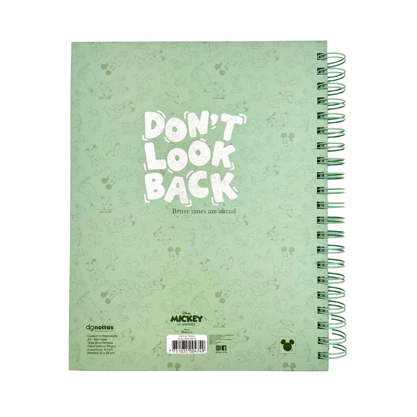 Cuaderno A4 Disney (verde claro)