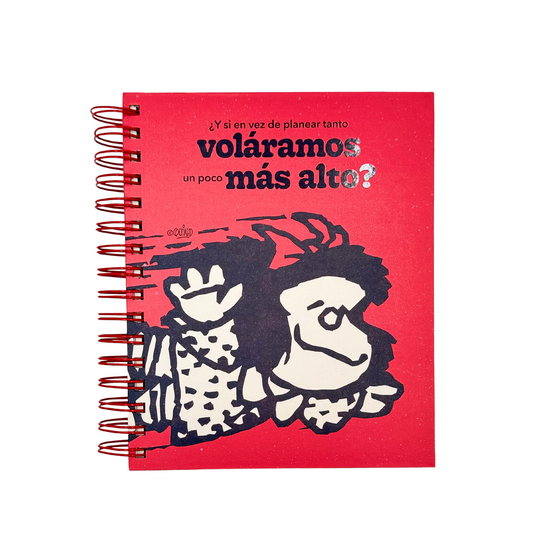 Cuaderno A5 Mafalda (rojo)