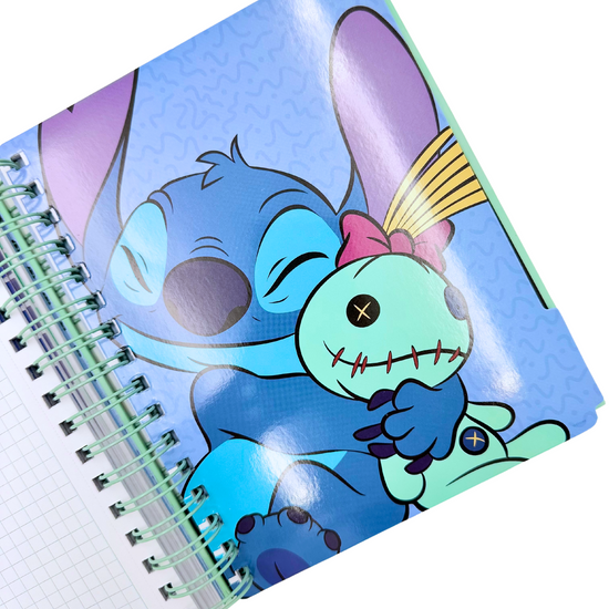 Cuaderno A5 Stitch (verde agua)