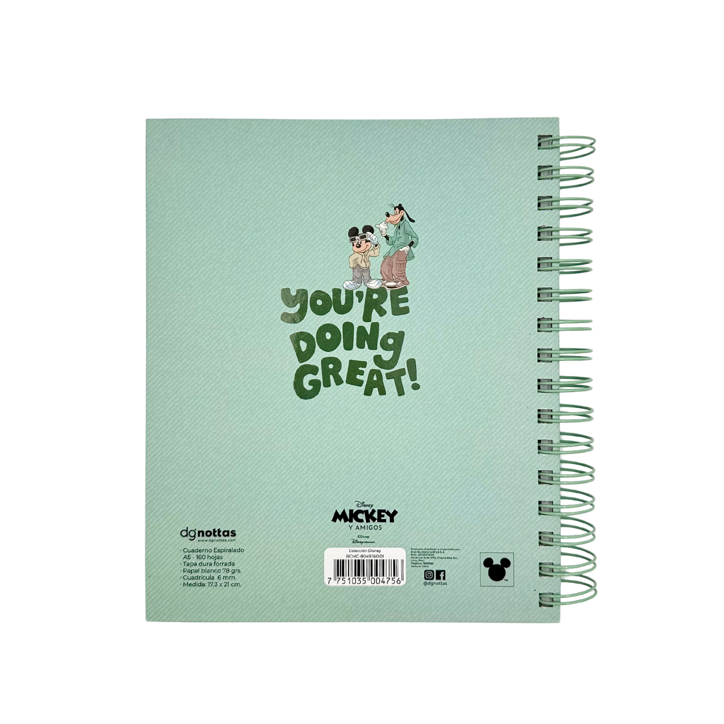 Cuaderno A5 Disney (Mickey y Pluto)