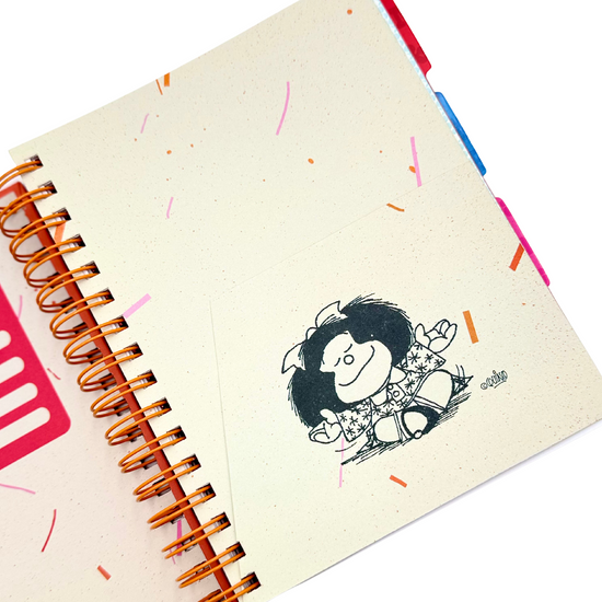 Cuaderno A5 Mafalda (naranja)