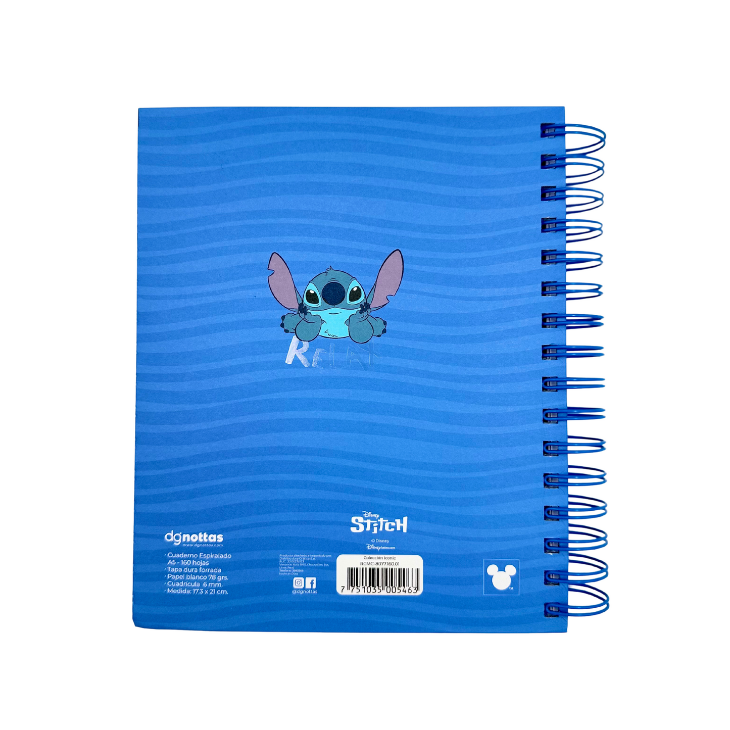 Cuaderno A5 Stitch (relax)