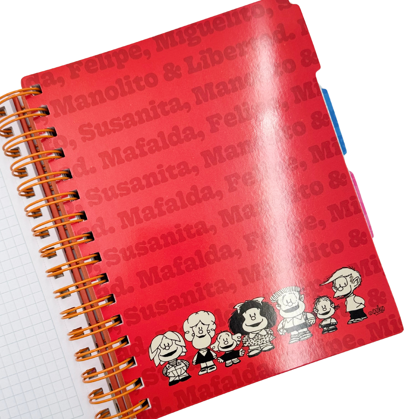 Cuaderno A5 Mafalda (naranja)