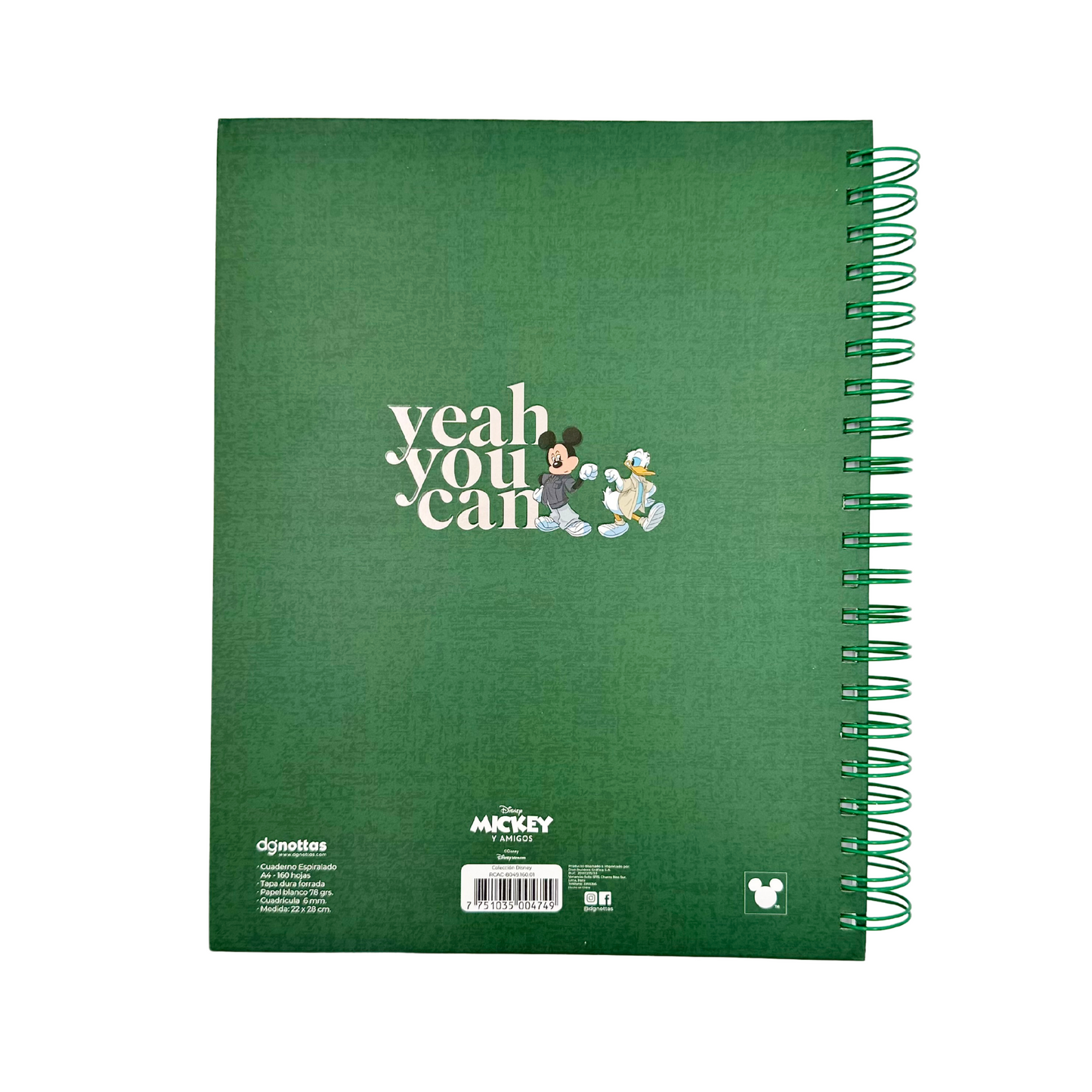 Cuaderno A4 Disney (verde oscuro)