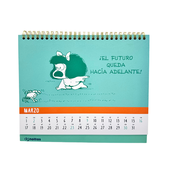 Calendario 2025 escritorio Mafalda