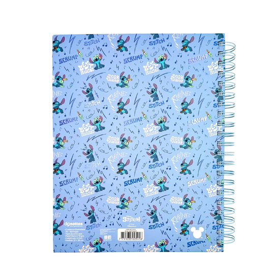 Cuaderno A4 Stitch (celeste)