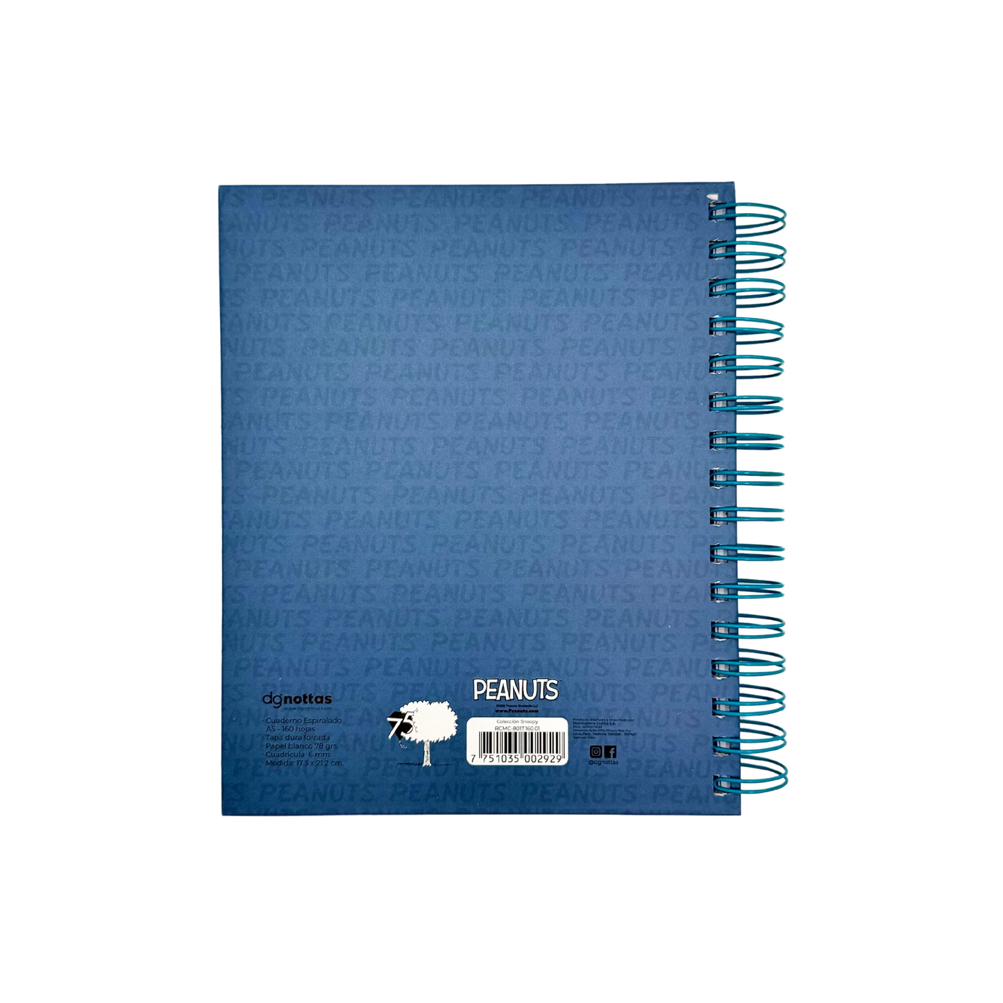 Cuaderno A5 Snoopy (azul)