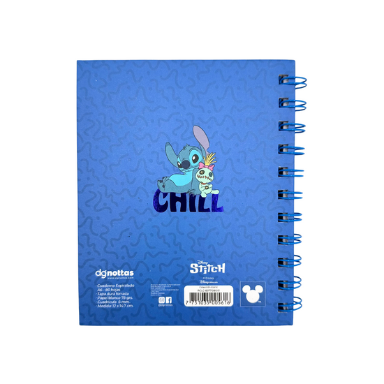 Libreta A6 Stitch (azul)