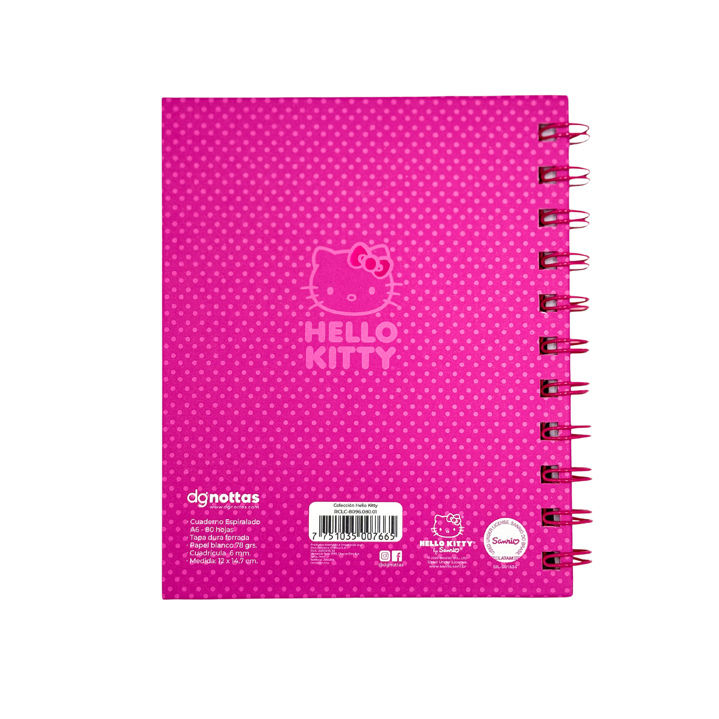 Libreta A6 Hello Kitty (modelo 1)