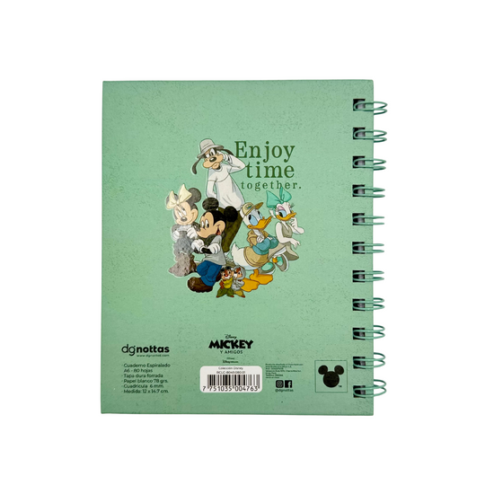 Libreta A6 Disney (verde claro)