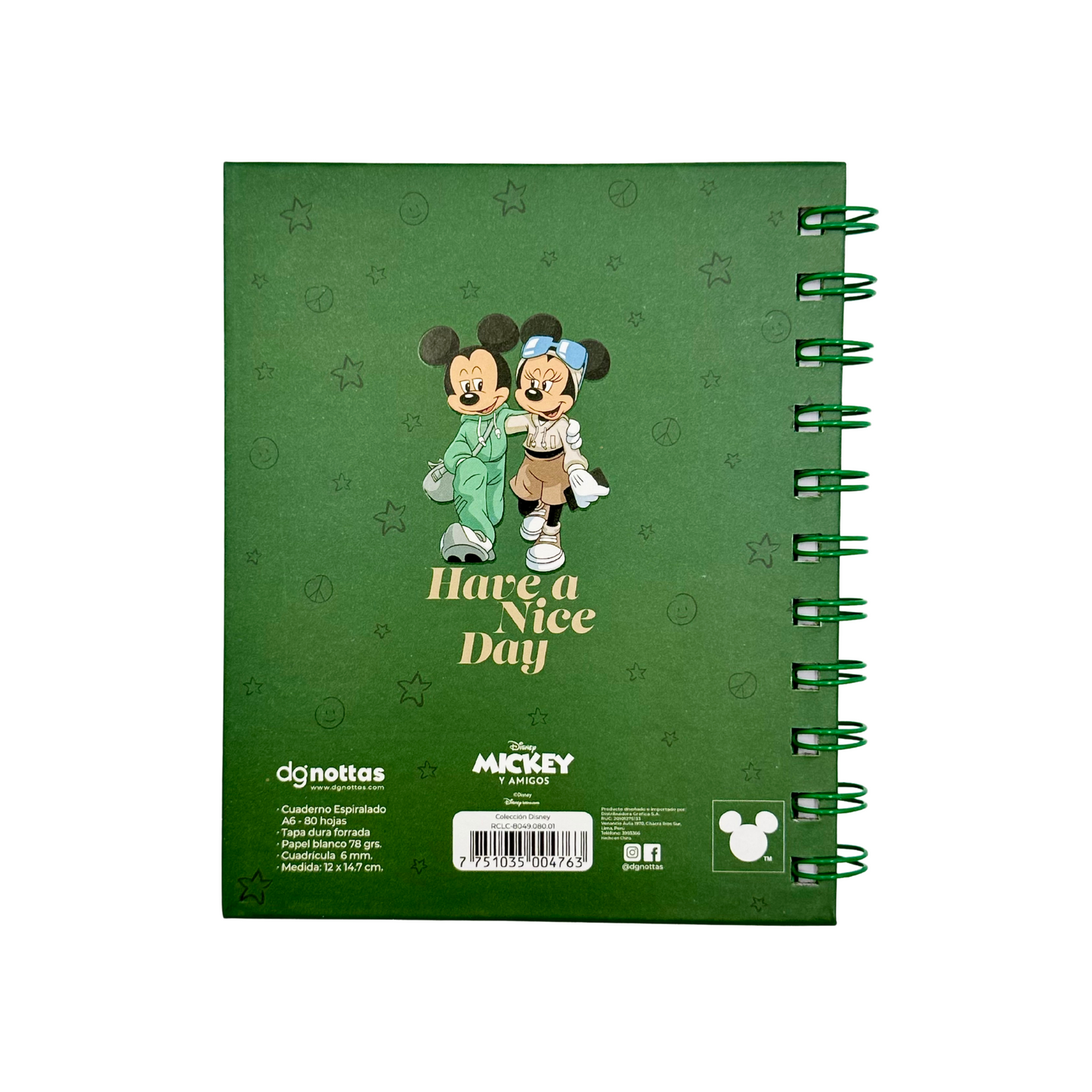 Libreta A6 Disney (verde oscuro)