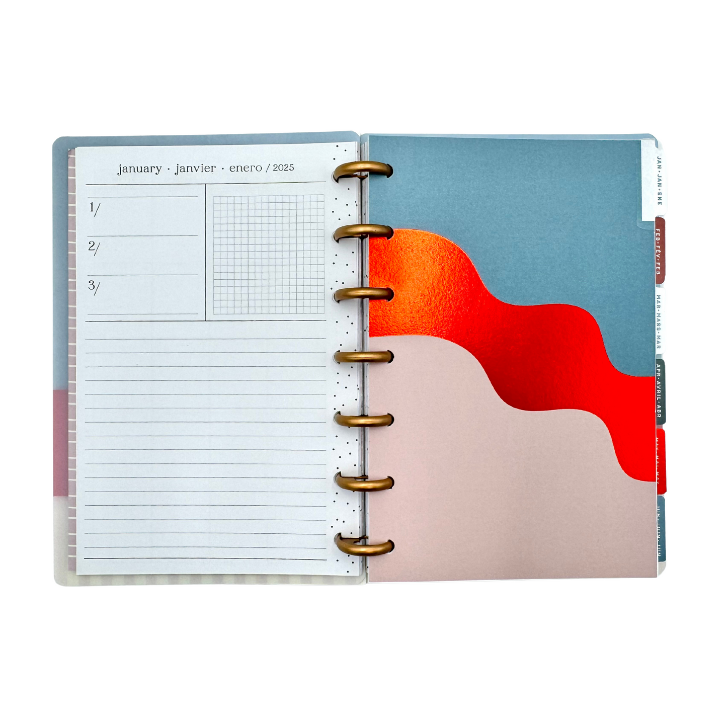 Happy Planner Mini 2025 Hues of Blues