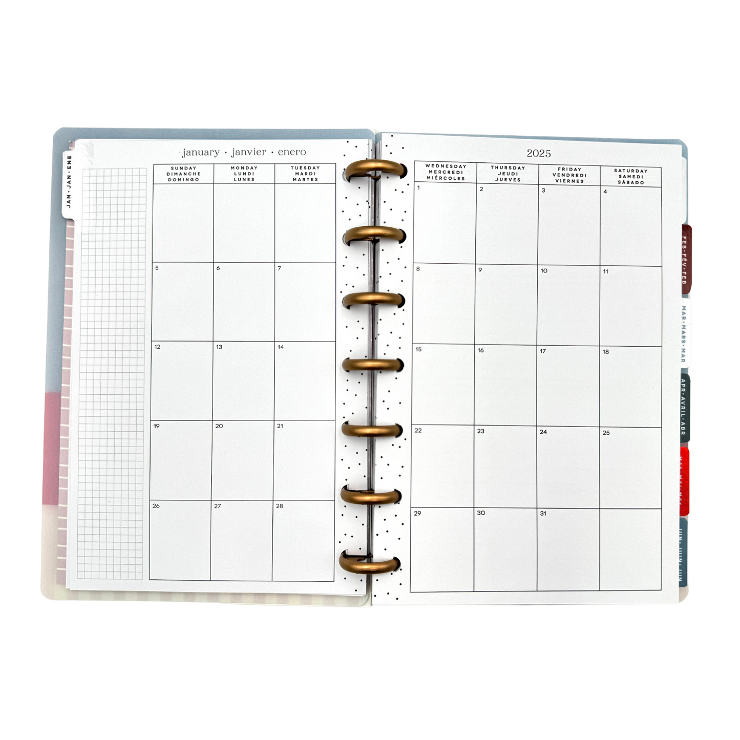 Happy Planner Mini 2025 Hues of Blues