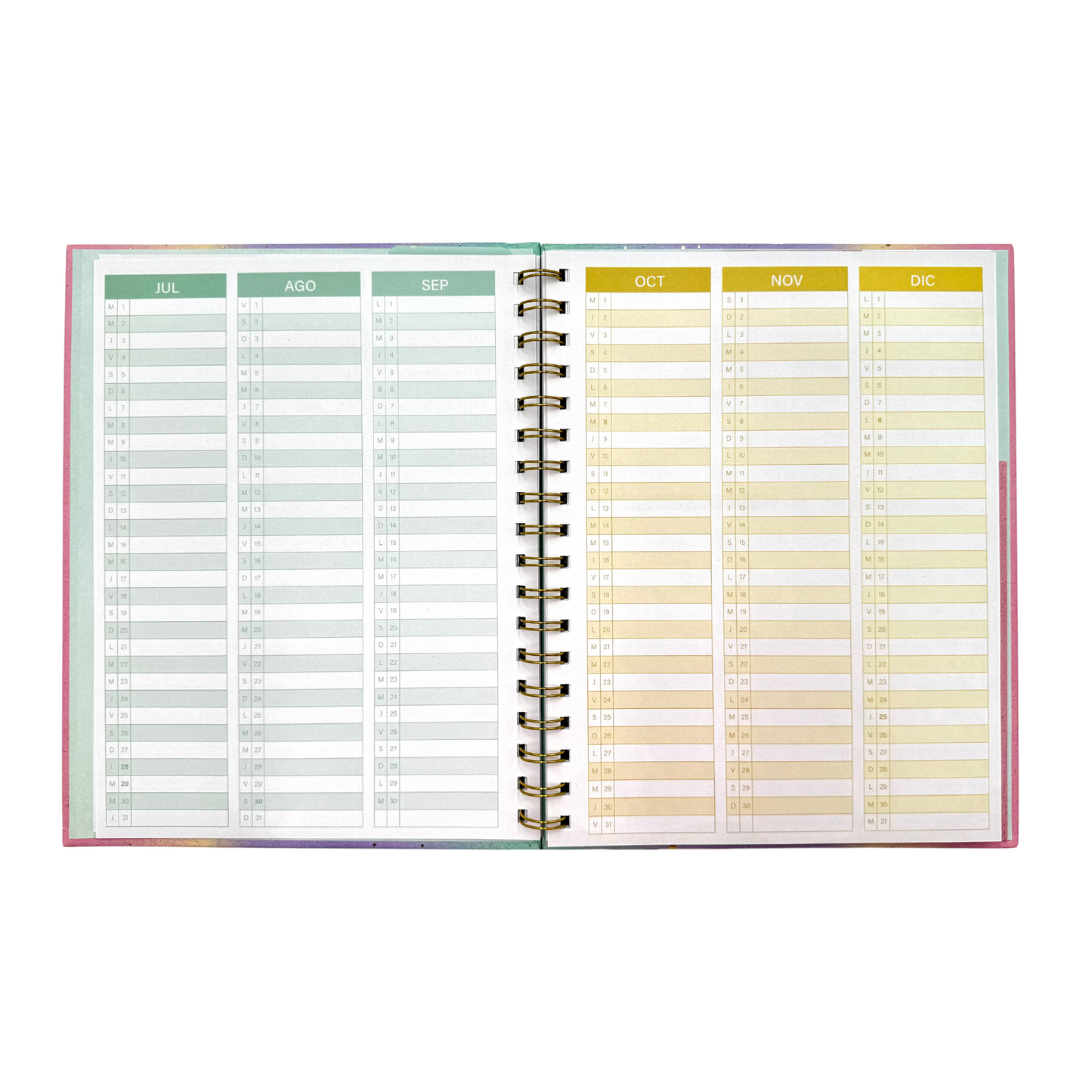 Brief Planner 2025 -Arcoiris