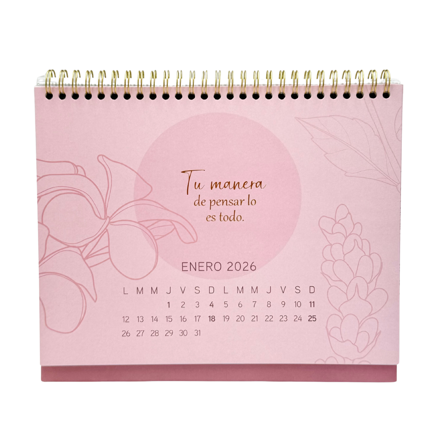 Calendario 2025 escritorio Bloom