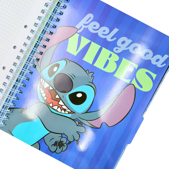 Cuaderno A4 Stitch (celeste)