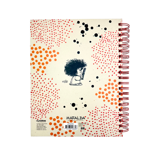 Cuaderno A4 Mafalda (crema)