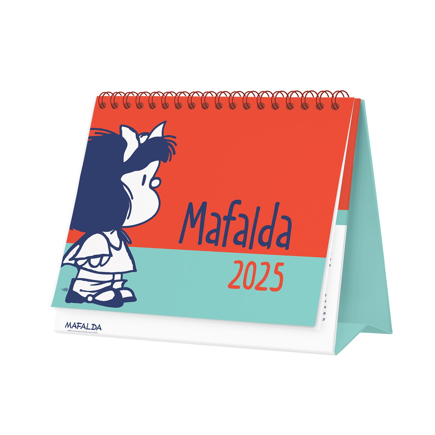 Calendario 2025 escritorio Mafalda